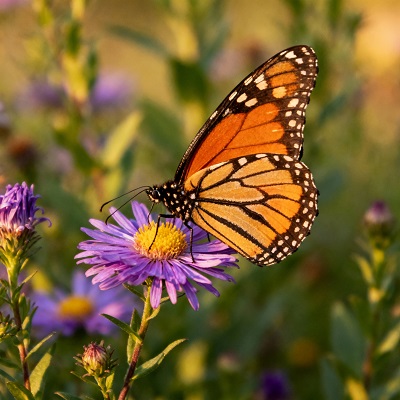 butterlfy on native Ontario plant